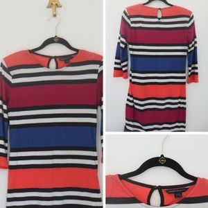 French Connection Striped T-Shirt Dress
